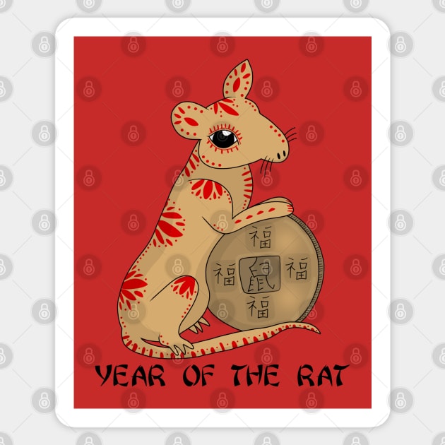 Year of the Rat  - Chinese New Year Sticker by valentinahramov